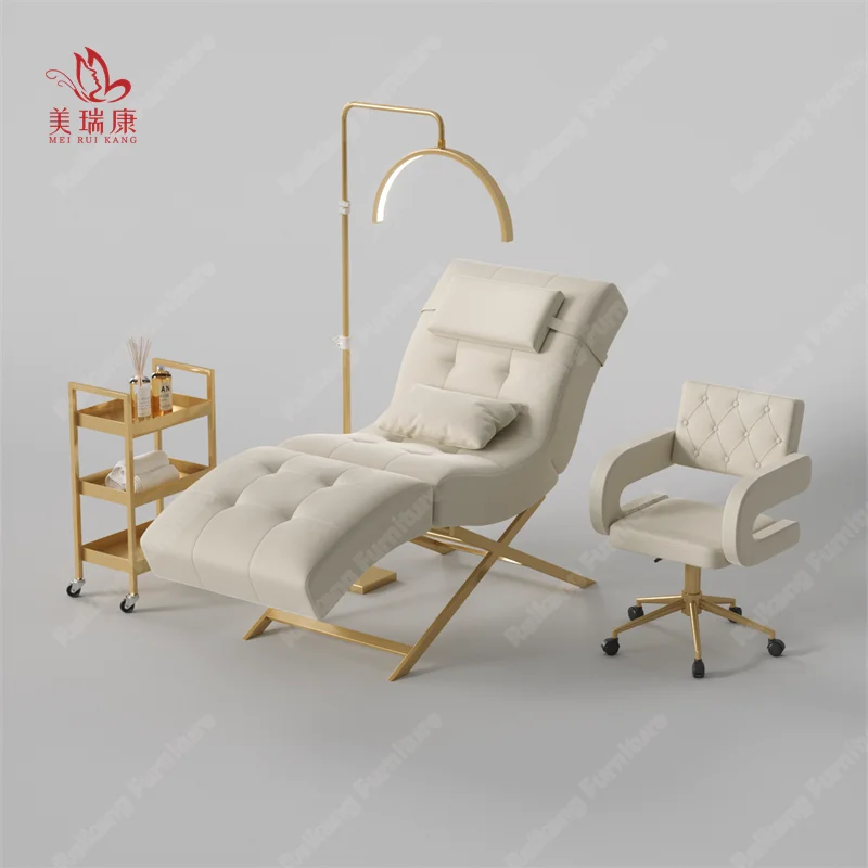 New Model S Beauty bed Ergonomic lounge chair Beauty Tattoo beauty bed head is adjustable