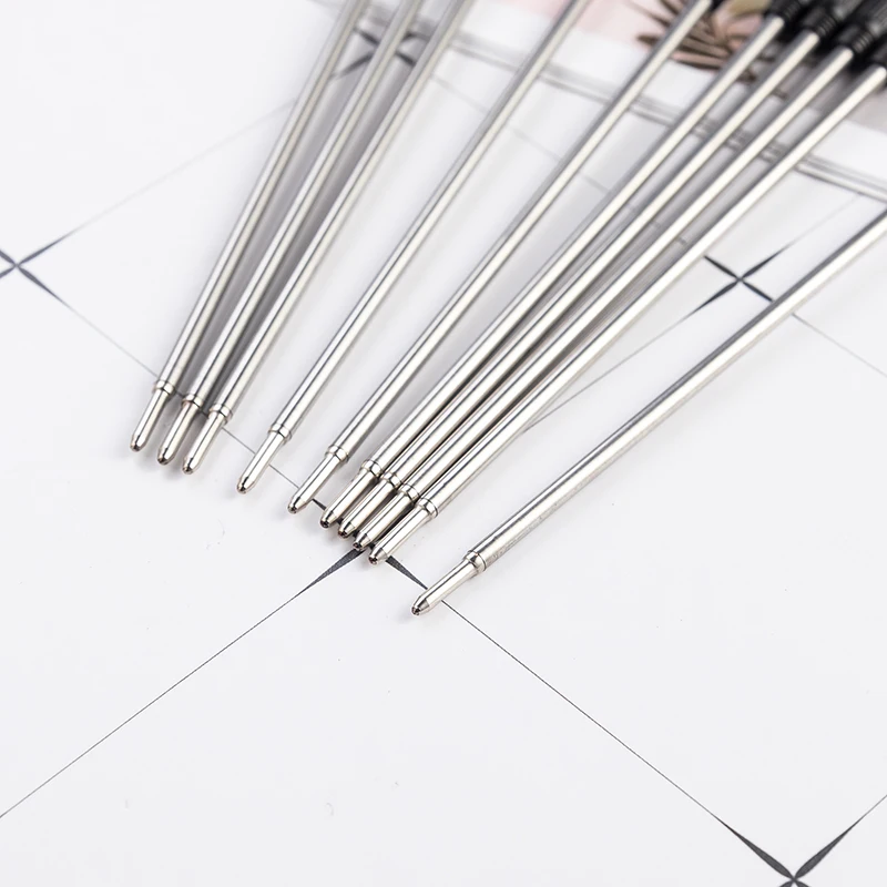 Офисная шариковая ручка Wisdom, чернильный стержень черного и синего цвета, стержень для металлической ручки