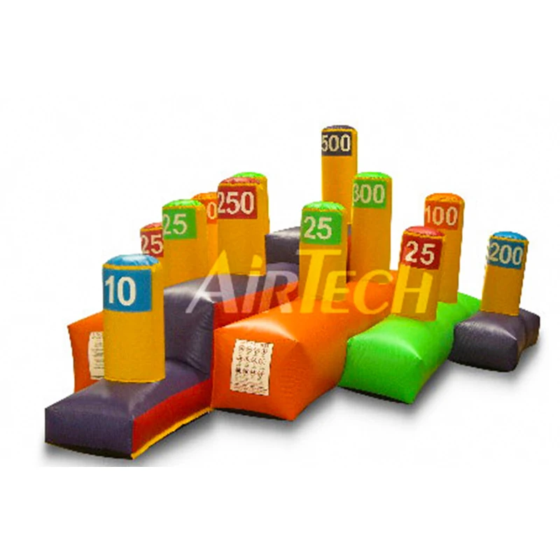 PVC bounce sport game inflatable ring throwing game set inflatable ring toss game for family party