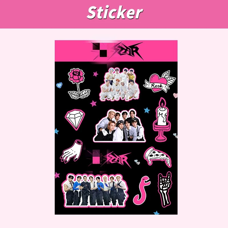 Korean Ins милые наклейки DIY декоративные фото стикер Kpop альбом скрапбук ПВХ