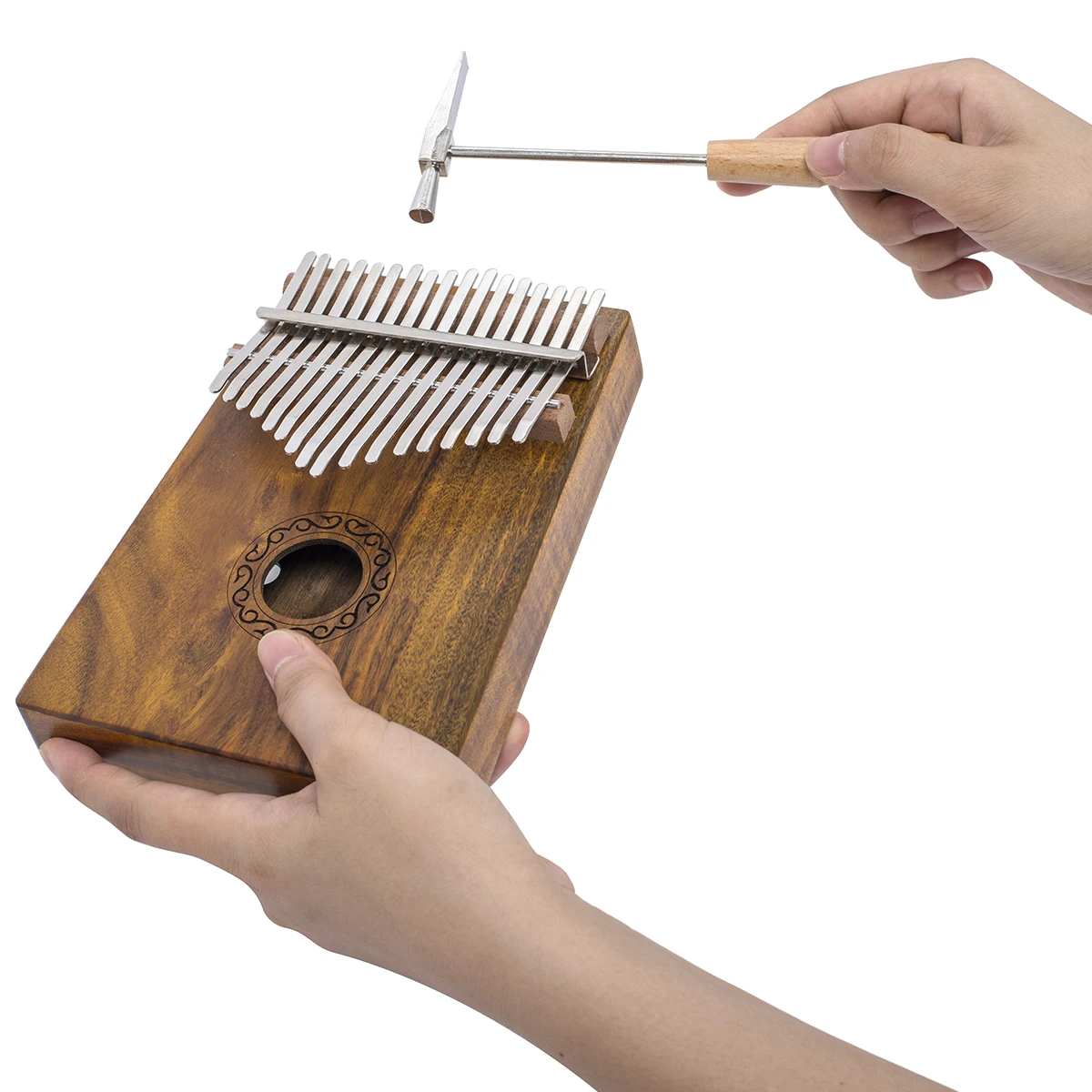 Wholesale High quality durable using various wooden 17 key mini kalimba thumb piano