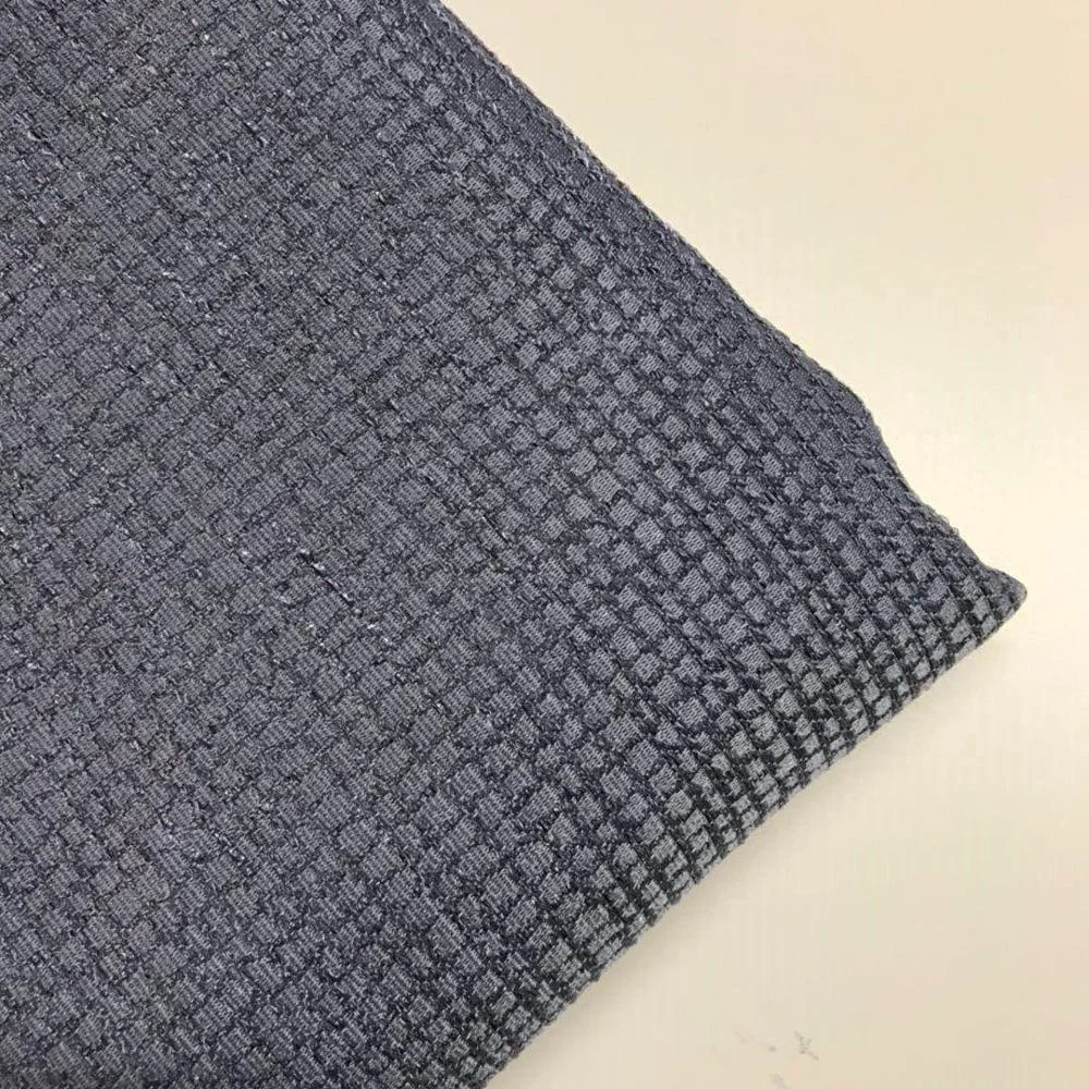 Panels Curtain Wholesale Product High Quality Fabric New 100% Polyester Three Layers with Black Yarn Flat Window 100 Pieces Rope