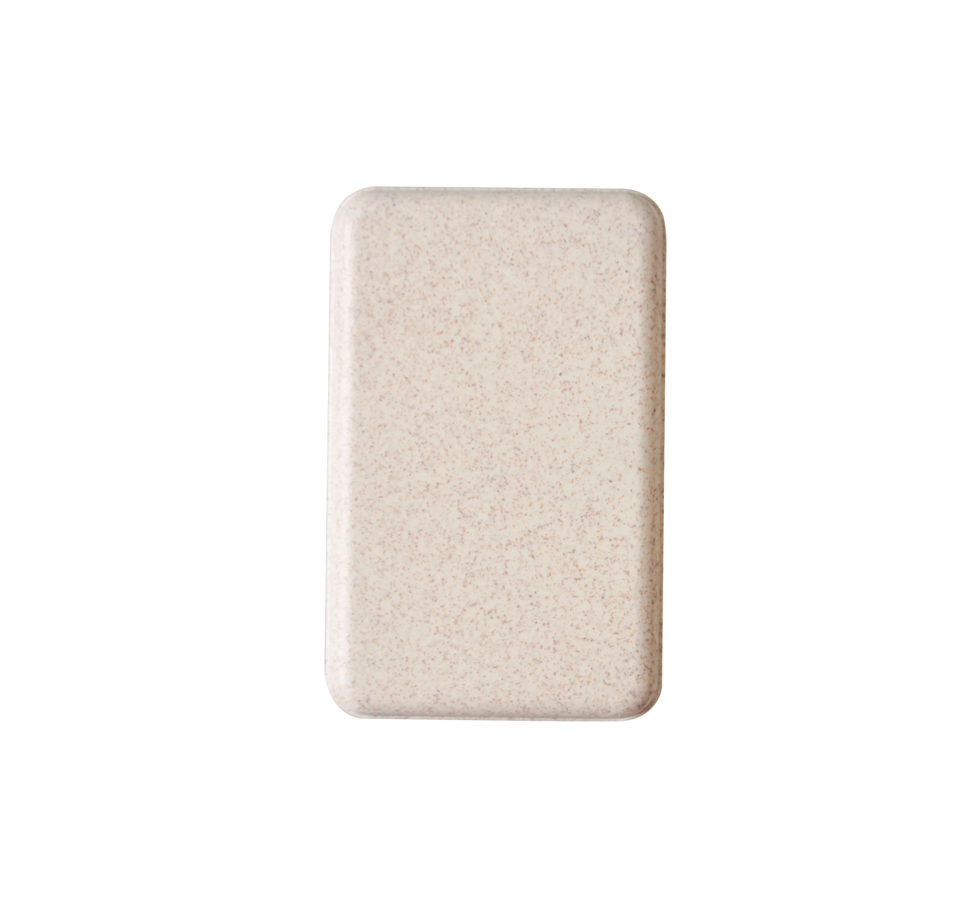 Экологически чистые пшеничной соломы бамбуковые универсальное Qi Беспроводное зарядное устройство Power Bank 5000 мАч поддерживает перезаряжаемые Nobile Power Bank