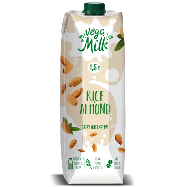 
Rice-Almond plant based milk drink Vega Milk 