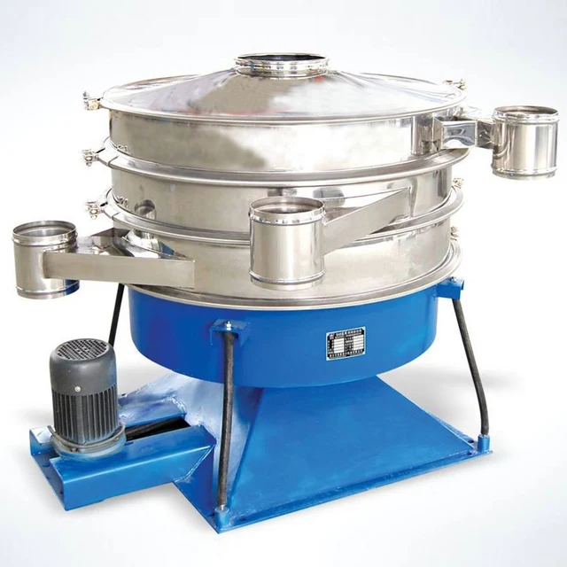 Sieving machine for corn powder