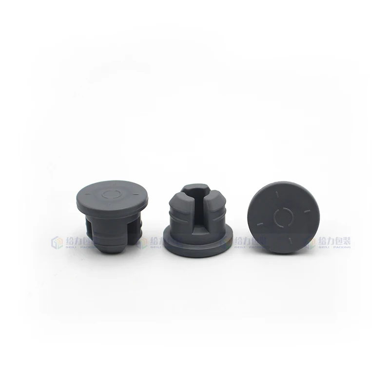 Regular Size 20mm Three Legs Vial Grey Chlorobutyl Rubber Stopper for Freeze Drying Rubber Stopper In the Stock