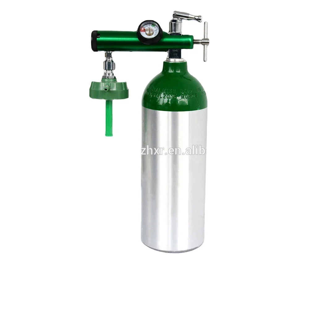 Hot sale portable O2 cylinder MD 2.9L Aluminum material oxygen tank Medical aluminum oxygen cylinder