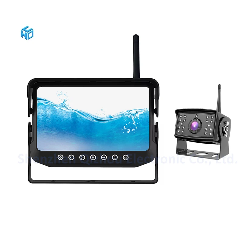 2.4g Digital Backup Camera System Kit 7 Inch DVR LCD waterproof dust proof Wireless Reverse Monitor for RV/Truck/Trailer/Bus