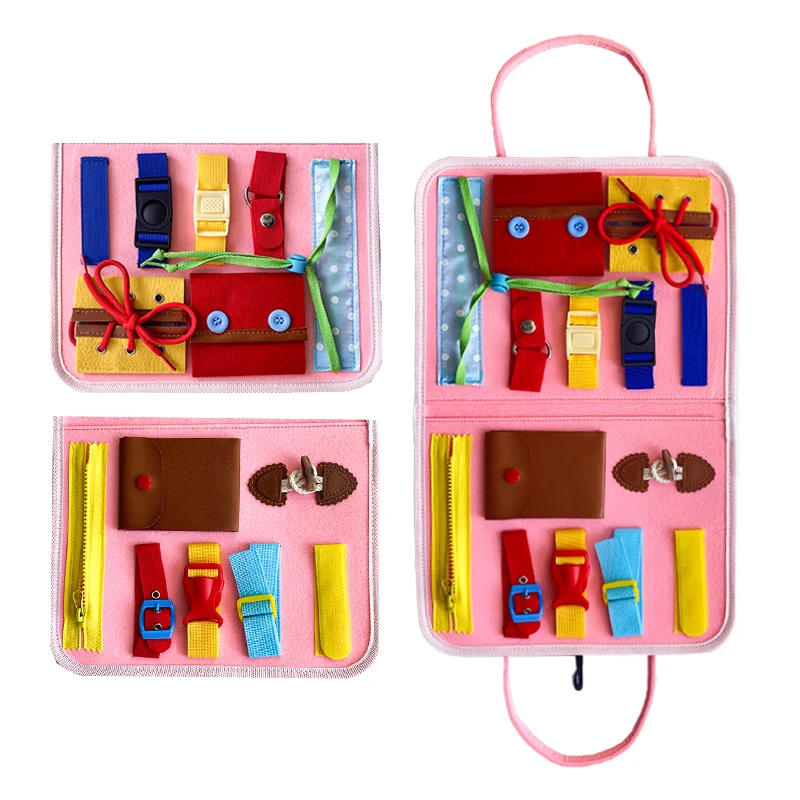 2024 New Toddler Travel Activities Educational Toys Montessori for 1 2 3 4 Year Old Girls Boys Gift Mermaid Busy Board