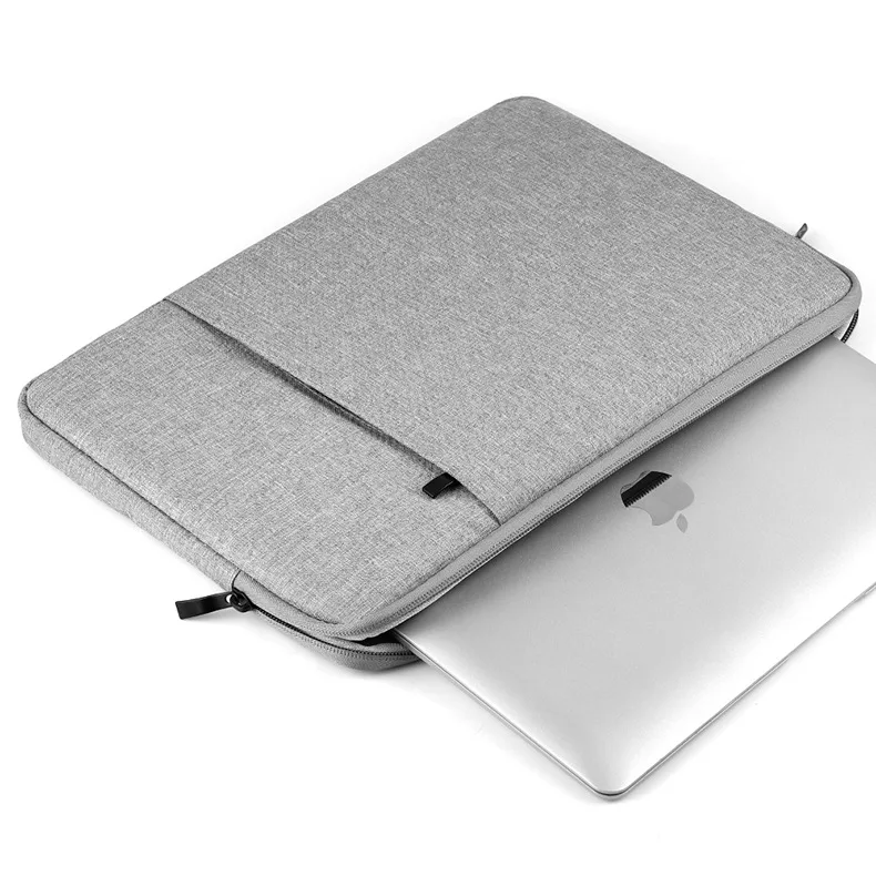 Laptop Sleeve Bag Compatible with 13-15 inch Laptop Notebook Computer, Canvas Pouch Case for MacBook Pro / Air