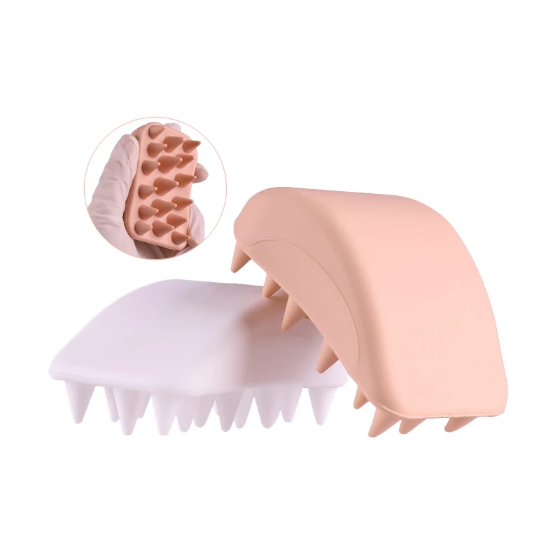 LMZ264 Unique Mouse Shape Silicone Hairbrush Detangler Hair Brush Hair Shampoo Massager Scalp Brush