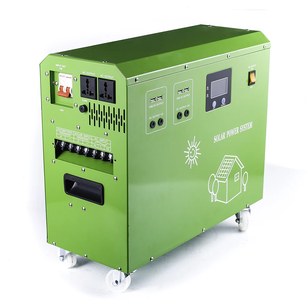 
off-Grid 1000W Home Solar Power System Outdoor/Indoor Portable Solar Generator System For Air Conditioner, Caravan 