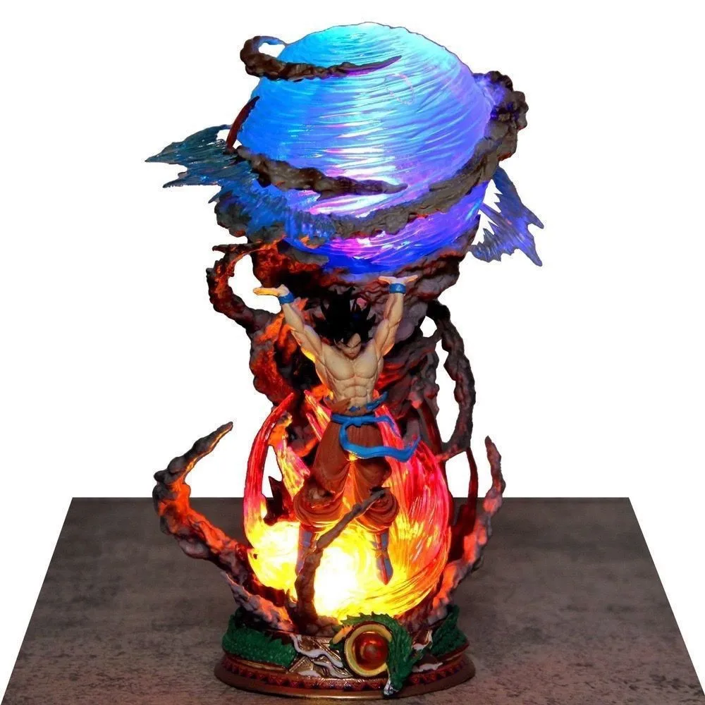 Cheap Wholesale Anime figure dragon balls Z 23cm Super Saiyan Son goku action figure Spirit Bomb Battle Mode  Collection toys