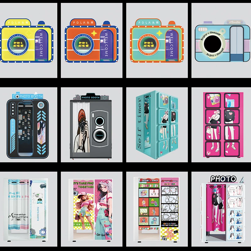 Professional custom digital photobooth sale cabine self service photobooth shoot photo booth digital mirror photo booth