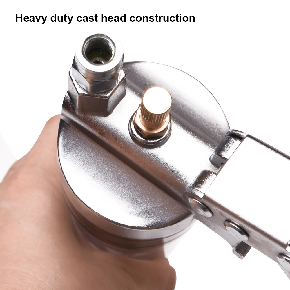 Harden 900CC Double Pump Pressure Hand-operated Grease Gun for Auto Repair Lubrication Tools