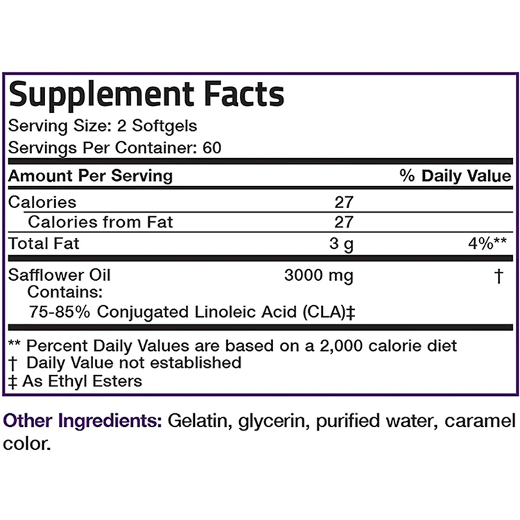 Stimulant-free CLA 3000 Conjugated Linoleic Acid Supports healthy weight management