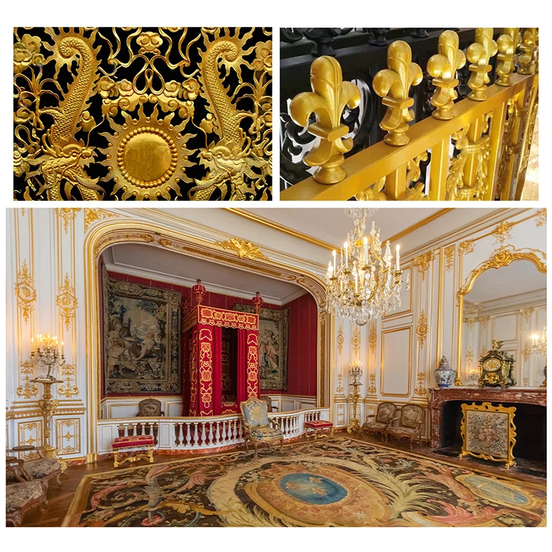 ZHENDI Hot Sale Golden Pearl Powder Water Based Gold Transfer Oil Per Bottle Brush Buddha