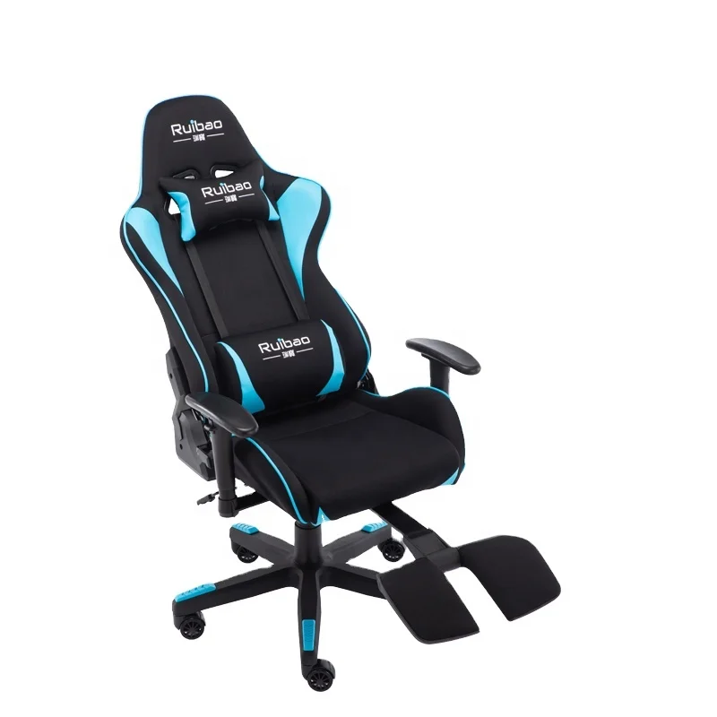 Высококачественный удобный эргономичный компьютерный игровой стул с подставкой для ног