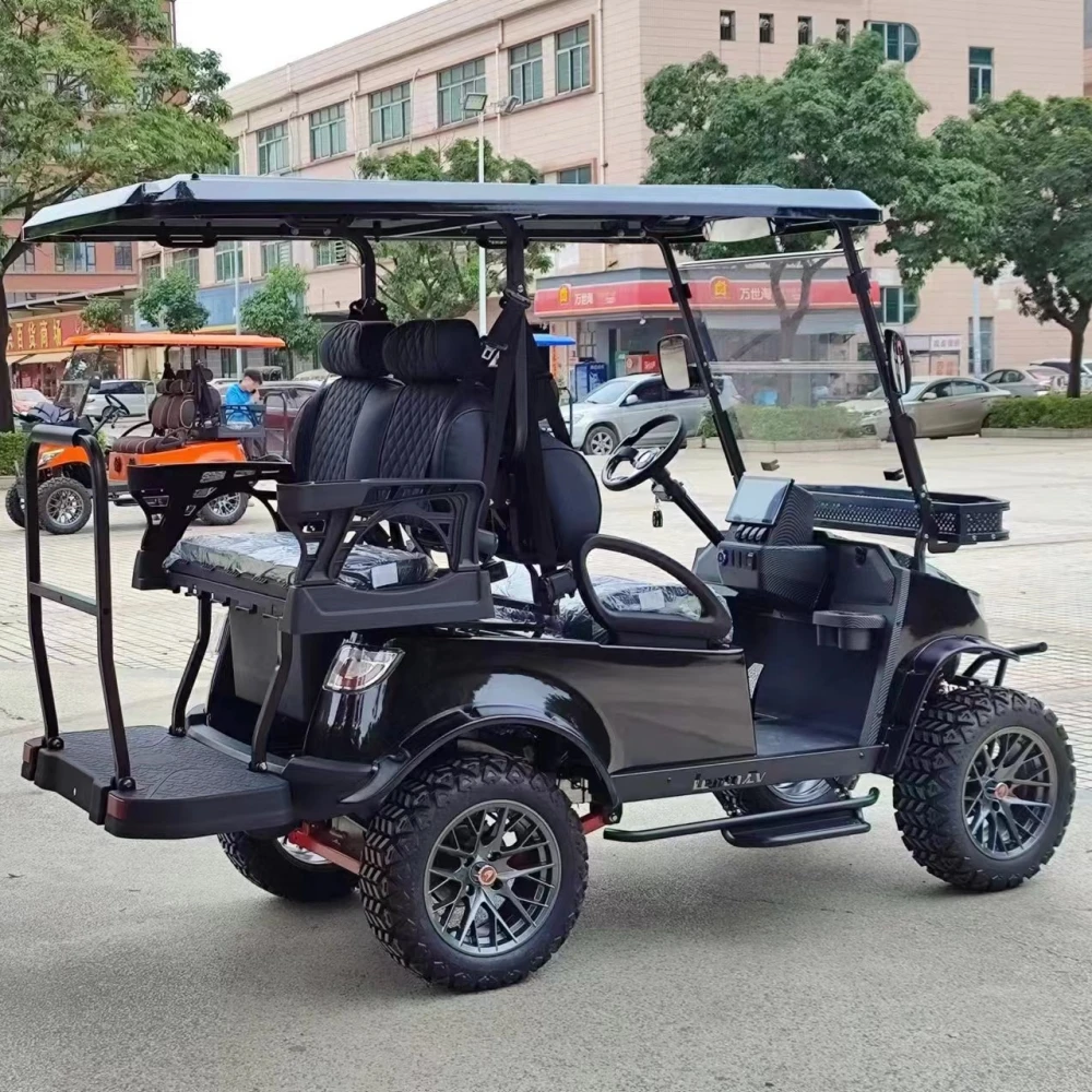 Comfort And Durability Lifted 4 Passenger Golf Car 4 Wheel Electric Club Car Golf Cart For Sale