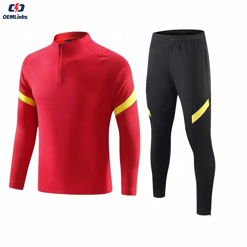 Customized Football New Jersey Long Sleeve Comfortable Breathable Football Training Jersey Football Uniforms
