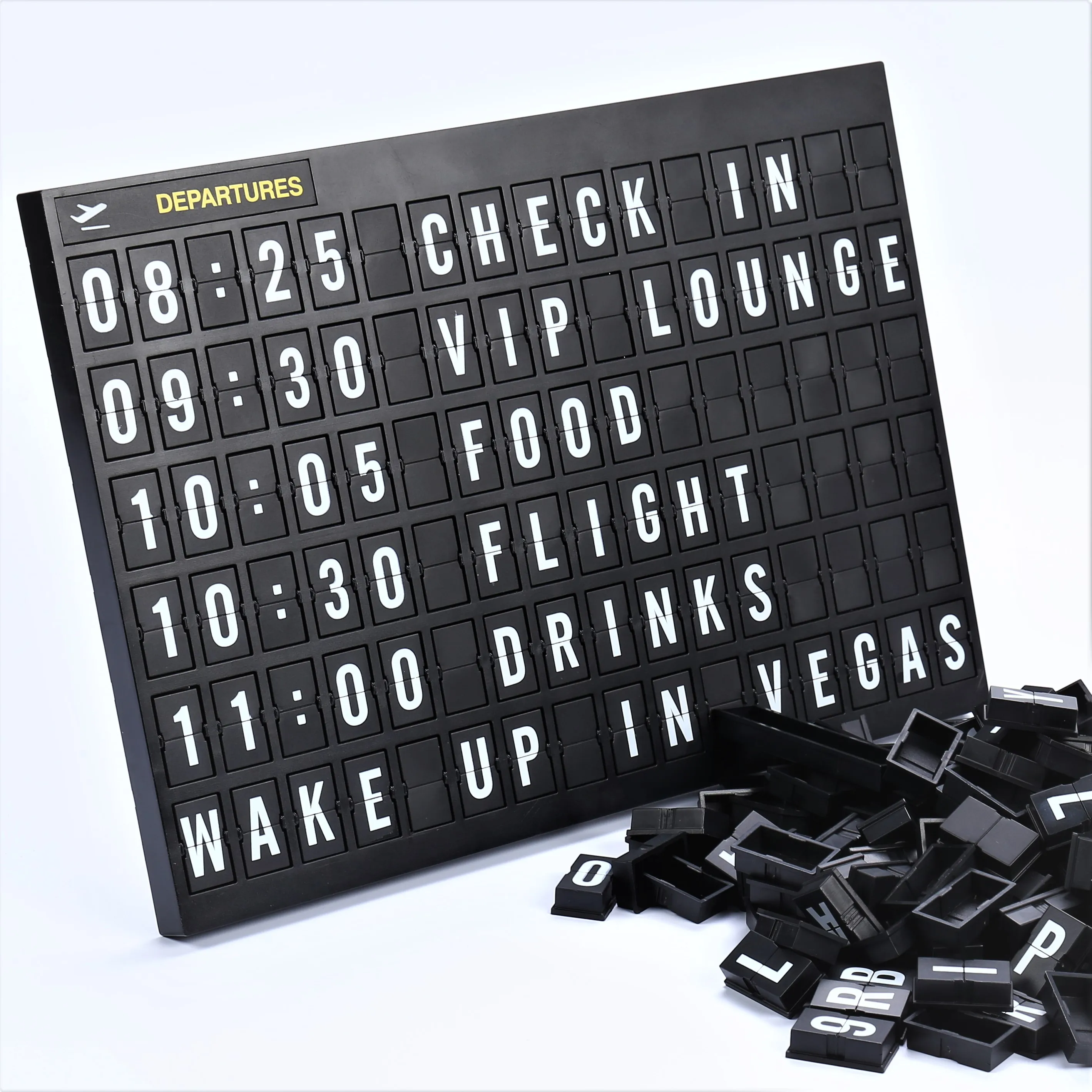 
Airport Style Any Occasion Decorations Sign Cinema Message Letter Board 11.8x8.3 Inches.Aviation Changeable Letter Boards 