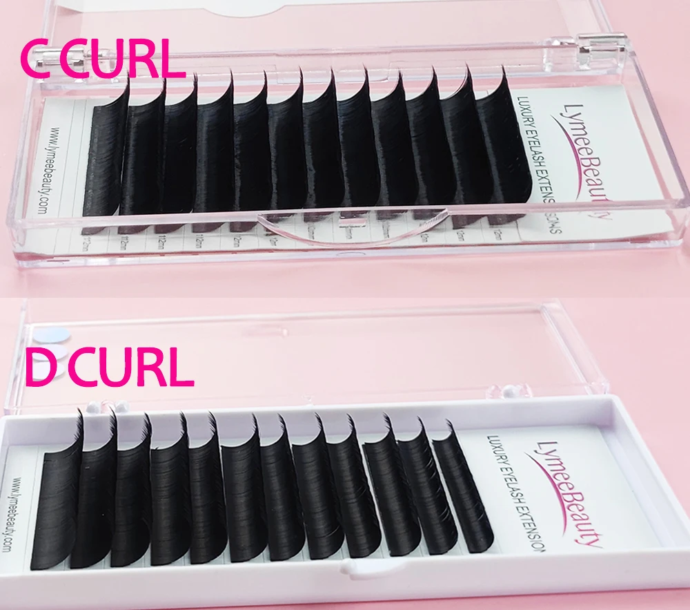 TDANCE 0.03 0.05 0.07 8-25mm cc dd curl individual mink eyelash extension private label cashmere eyelash extensions lash tray