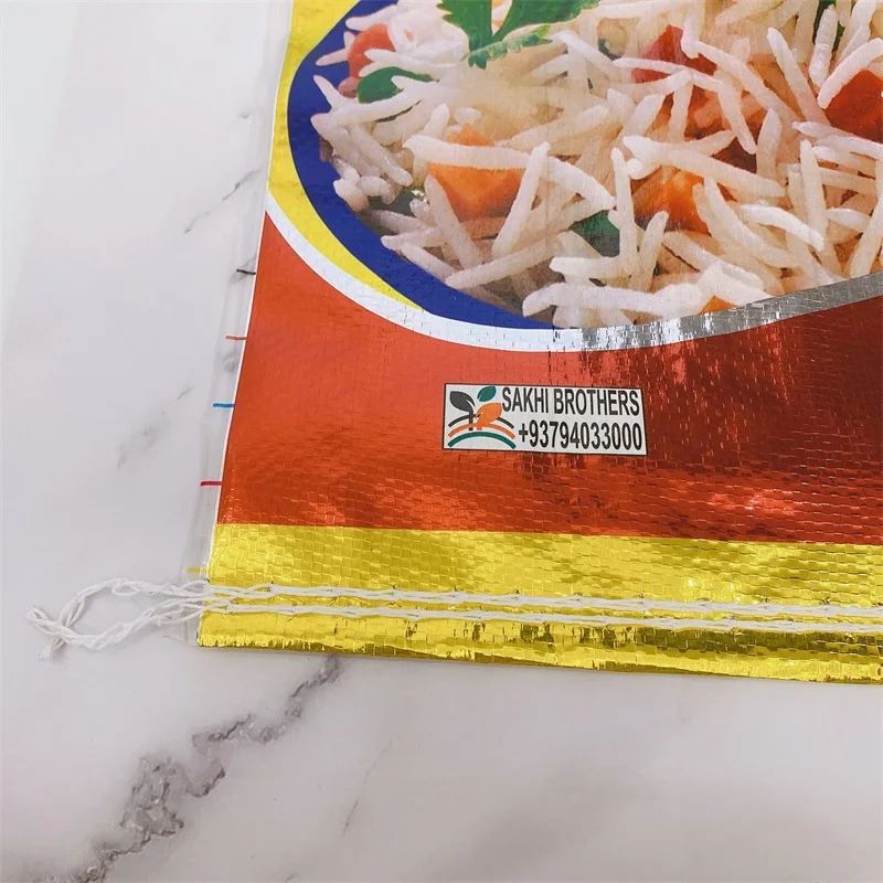 
Manufacturer pp woven rice bags wholesale rice packing bag 25kg for sale 10kg bopp laminated rice sacks Thailand Pakistan 