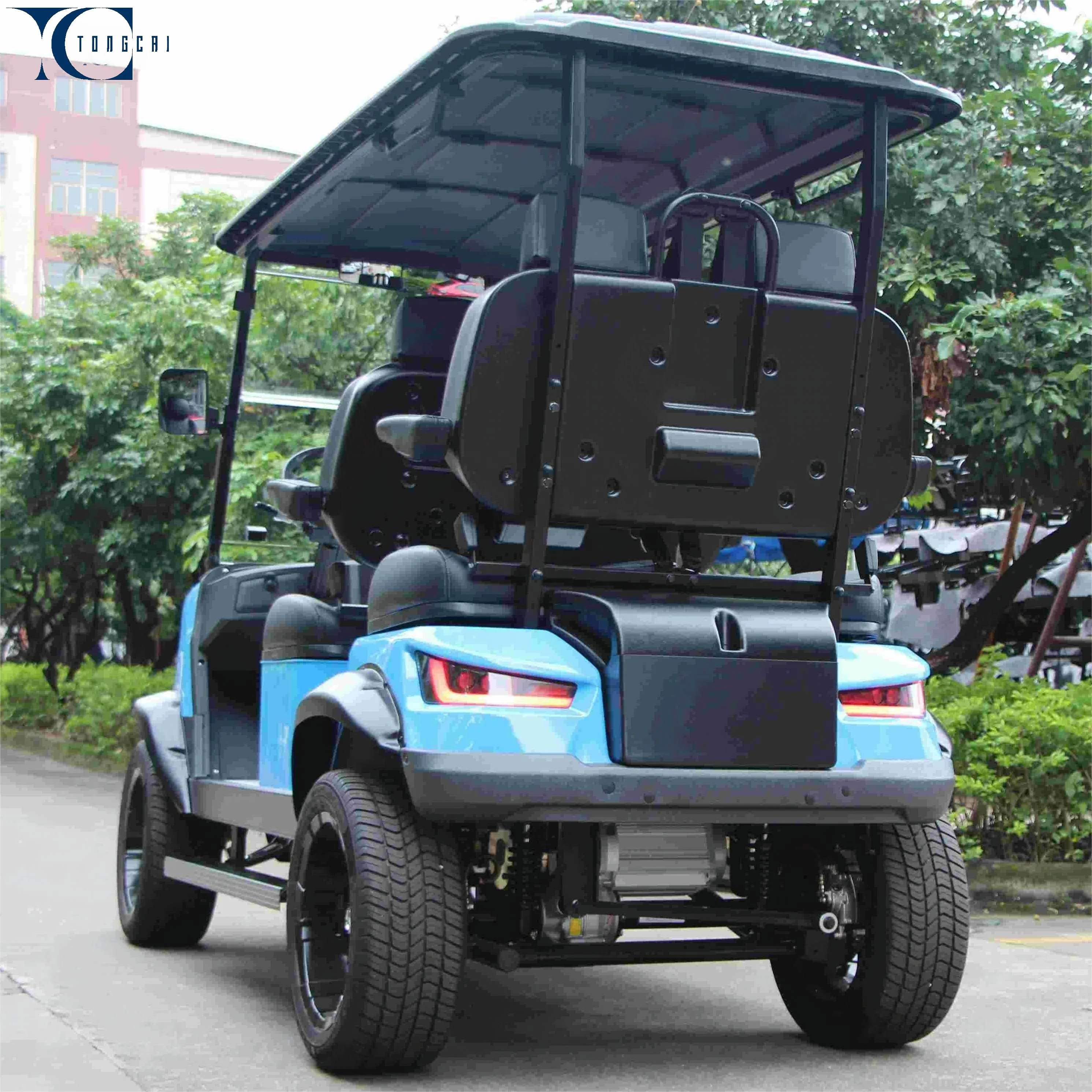 Tong Cai  New Electric With Front Disc Rear Drum 4Seats Golf Cart 2 4 6 Seater Electric Golf Cart72v Lifted Golf Buggy