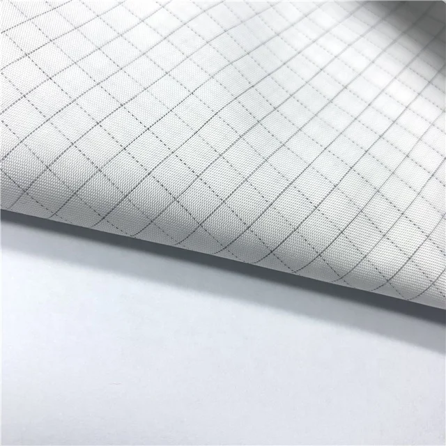 
5mm Grid Polyester Anti-static ESD Fabric 