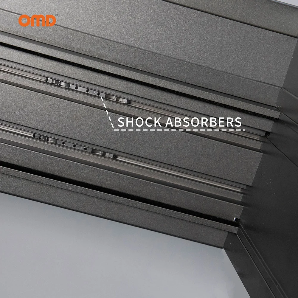 Custom Aluminum Slim Frame Sliding Door Weatherproof Tempered Glass Mute Slide Doors for House Patio Grey