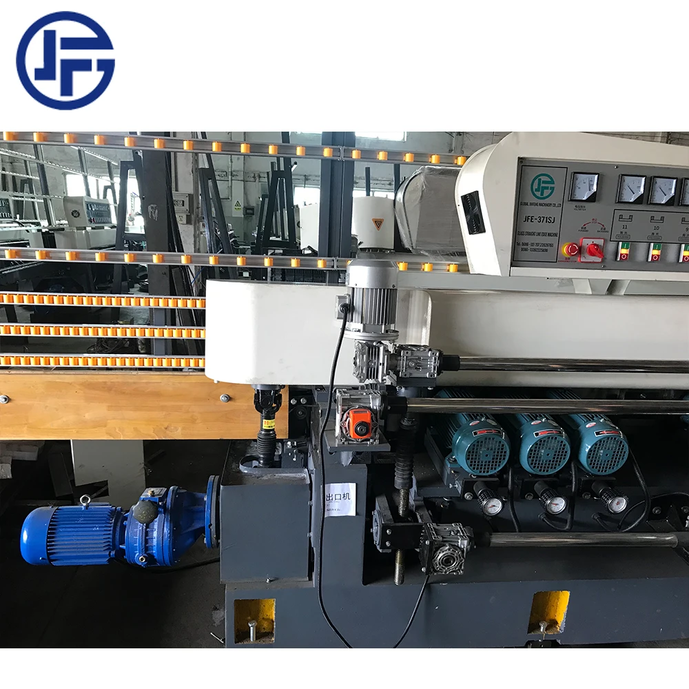 JFB-371 11 Motors Competitive price  automatic  glass mirror  mosaic straight line beveling grinding machine
