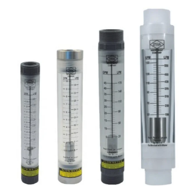 Manufacture  glass tube rotameter lzm series square pipeline liquid acrylic flow meter