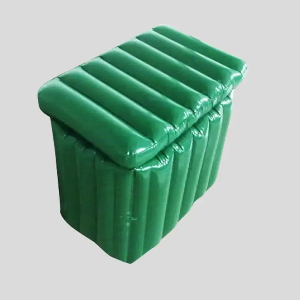 Hot Sale Quality PVC Summer Ice Cooler Square Inflatable Ice Bucket for Advertising
