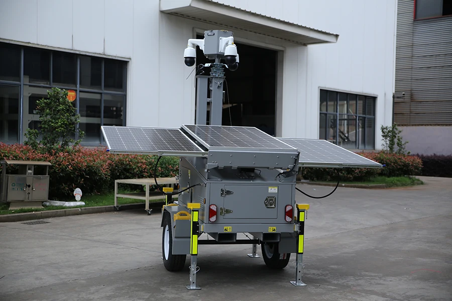 Mobile Solar CCTV Trailer