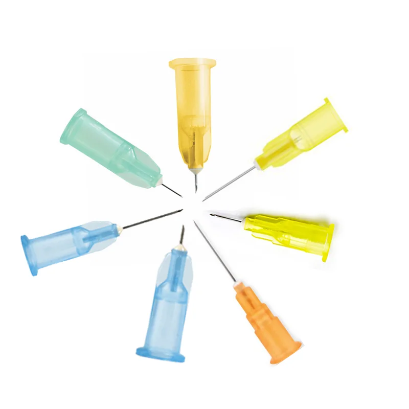 Manufacturer sterile disposable hypodermic yellow 34G 4mm mesotherapy steel sharp needle for syringe