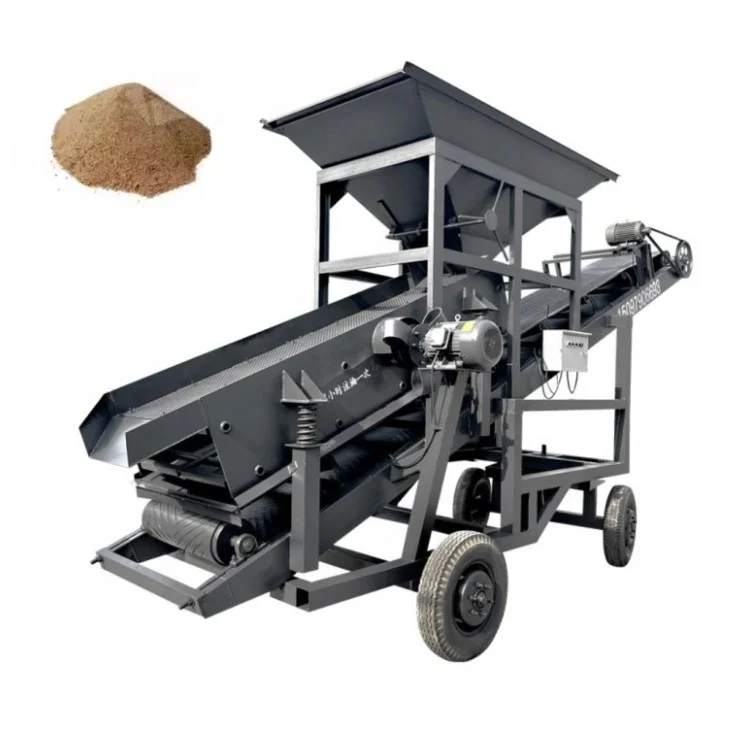 Самый выбор клиентов аппарат для мытья песка вибрационный экран надежный с ленточным конвейером