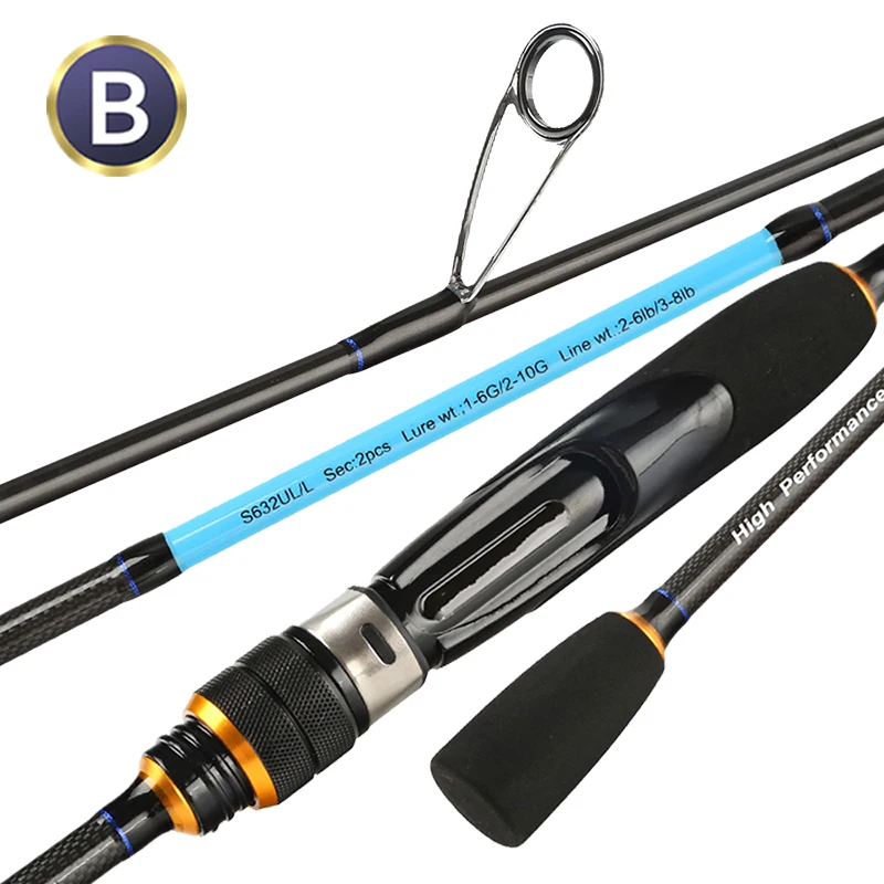 Olta Vara De Pesca Canne A Peche 2.1m Bass Fishing Carbon Fishing Rod Spinning Fishing Rod  top quality high carbon