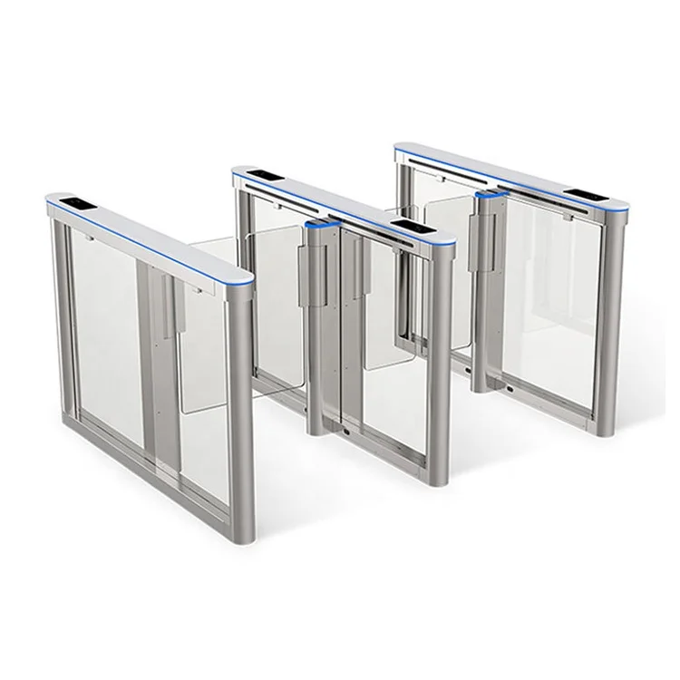 Waist High Security Card Reader Access Control Automatic Swing Speed Turnstiles