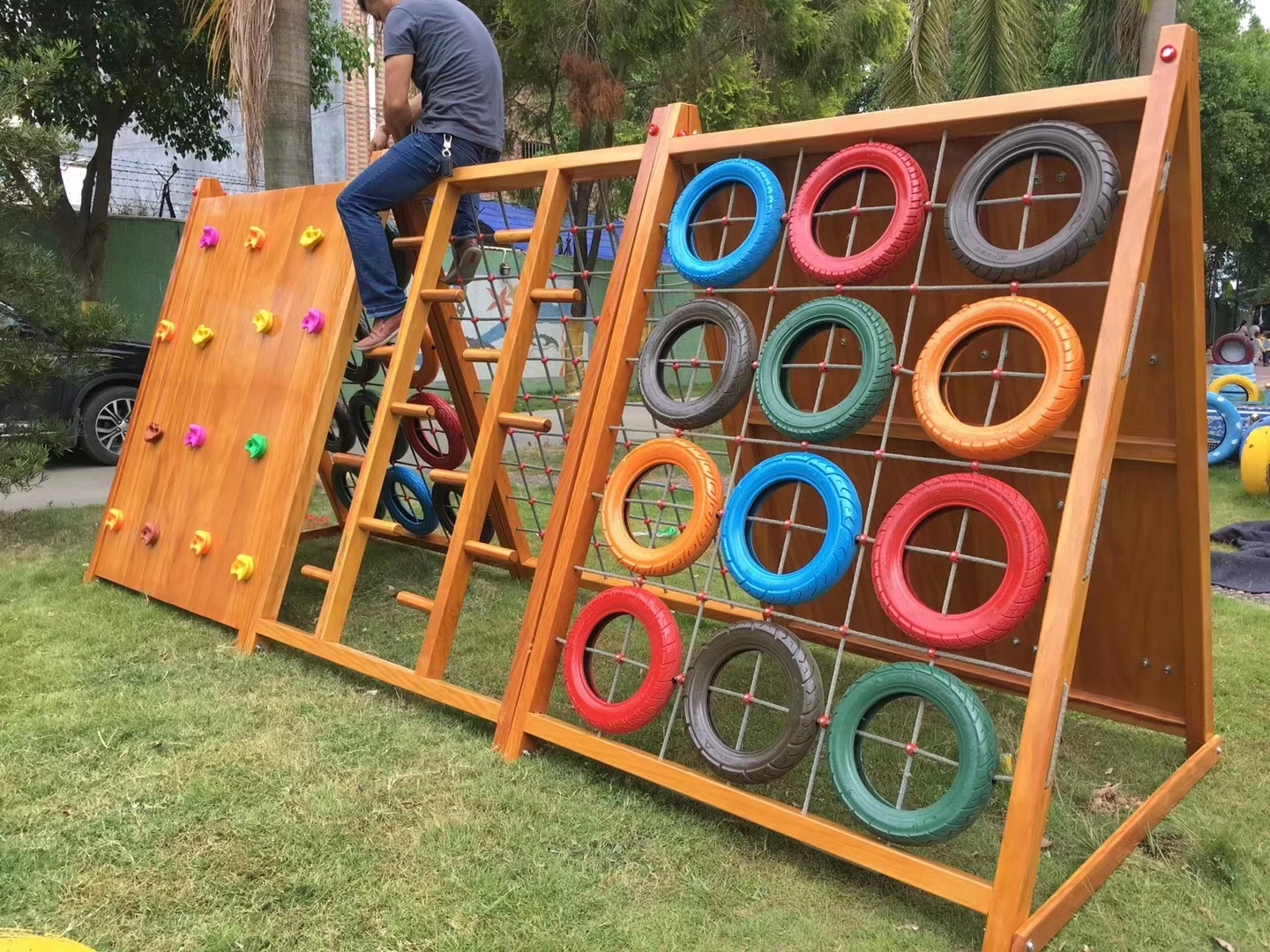 Winning Swedish Ladder Wall Monkey Bars Gymnastic Children Wooden Kids Sport Gym Home Workout