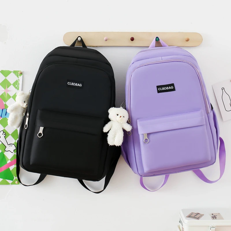 Teen Student Kawaii Backpack Adjustable shoulder waterproof travel Backpack 5 in 1 set school backpack