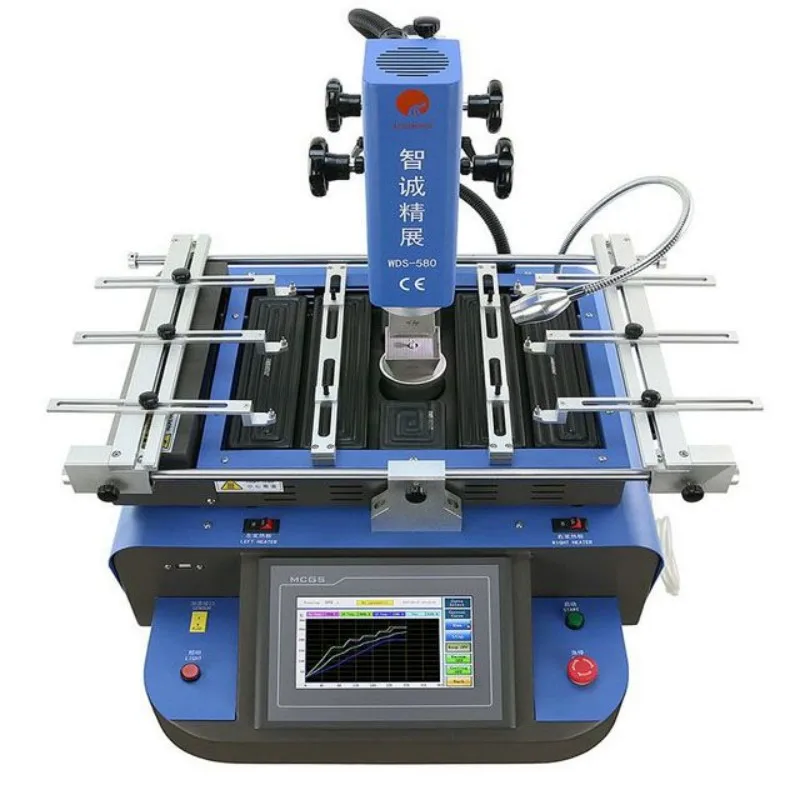 WDS-580 Hot Air BGA Rework Station CPU Chip Repair Machine Welding Equipment 50 Provided PLC Soldering Station Hot Product 2023