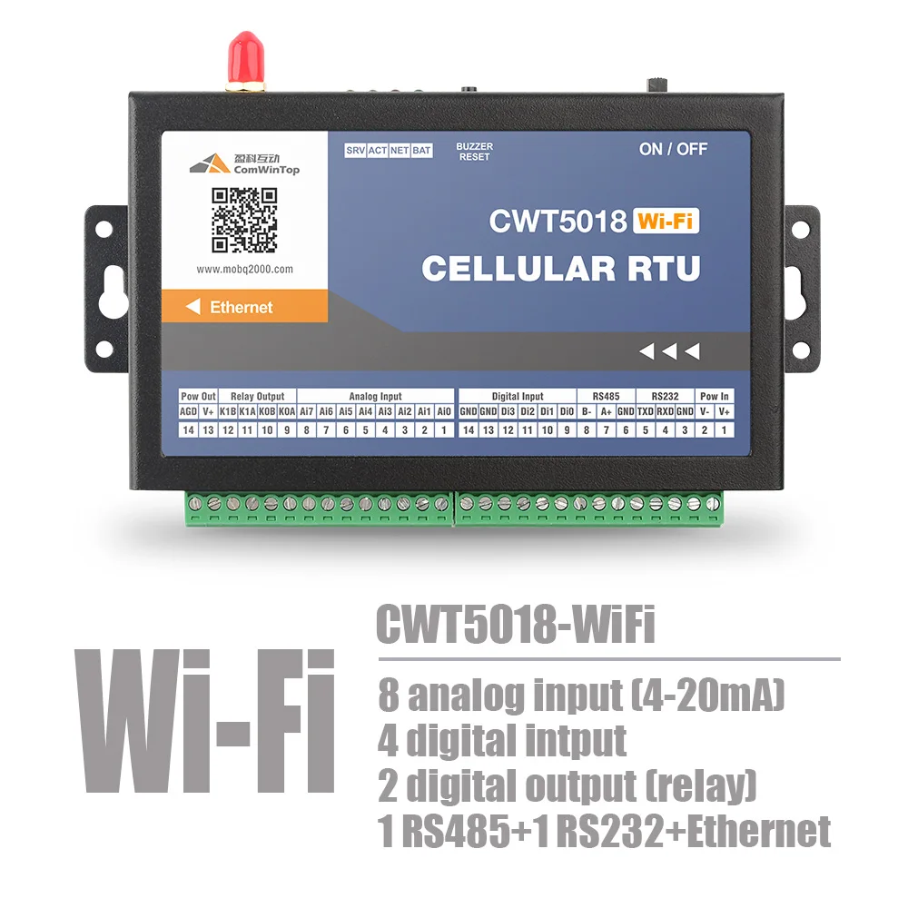 CWT5018 32 Channel 3g Gsm Sms Gprs Wifi Ethernet Temperature Humidity Alarm Data Logger Monitor System