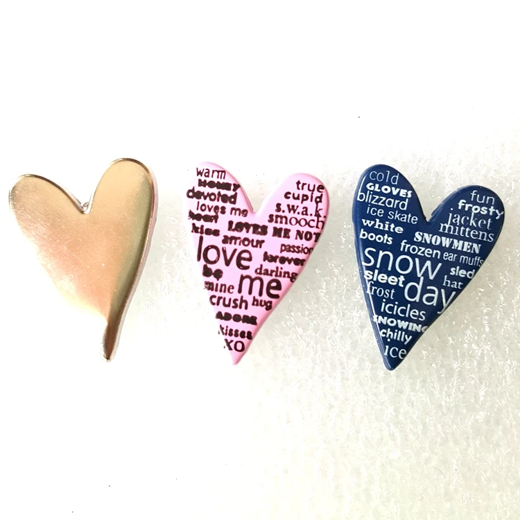 Heart Brads Scrapbook Paper Fastner.craft Metal Pin Souvenir Gold Plated Love Europe Burj Khalifa Souvenir Puerto Rico Souvenirs