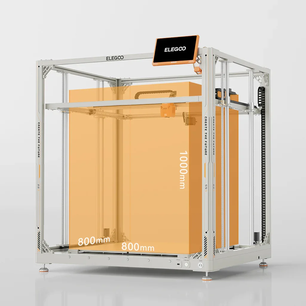 Новейший 3D принтер OrangeStorm Giga большой размер печати 800 мм * 1000 скорость 300 мм/с печать с несколькими соплами для 3D-принтера Elegoo