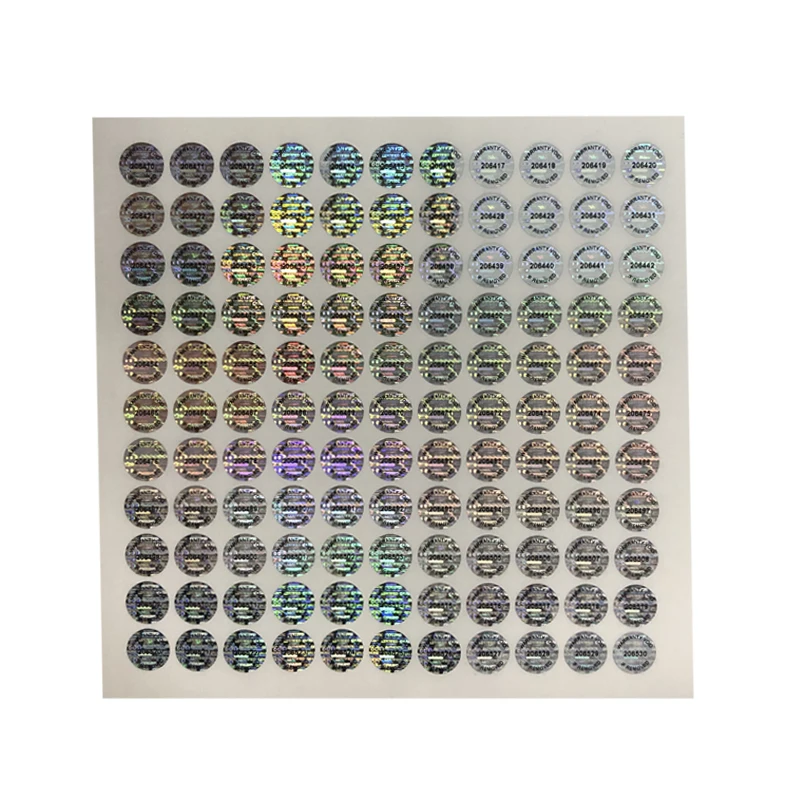 Herbal Medicine Packaging Bottle Hologram Effect Label Sticker