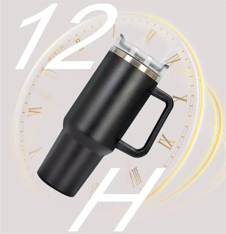 1200ml 40oz Good Quality Stainless Steel Double Walled Coffee Mug Tumbler Cups with Handle