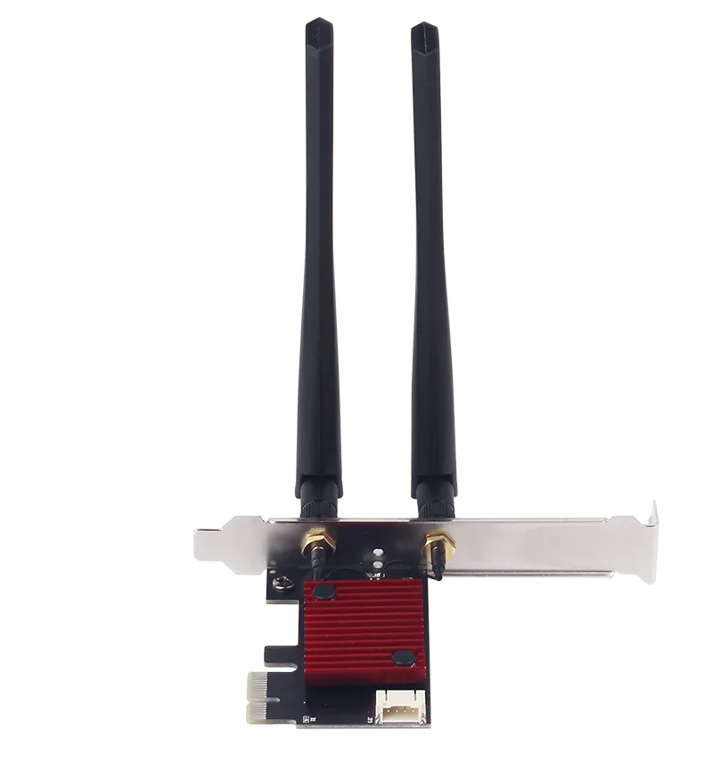 Dropshipping 3000Mbps 2.4GHz & 5.8GHz 6dBi Antenna Wifi 6 AX200 PCIE 2 In 1 BT5.2 PCIE Wifi BT Card For PC