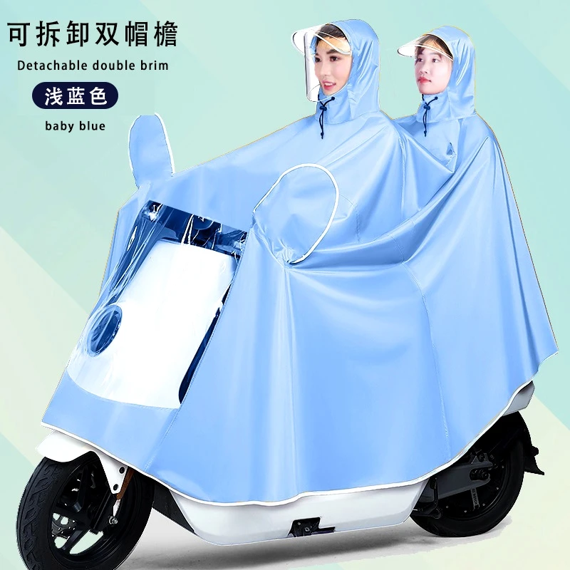 Raincoat bike long whole body storm prevention motorcycle battery car single increase thick poncho wholesale
