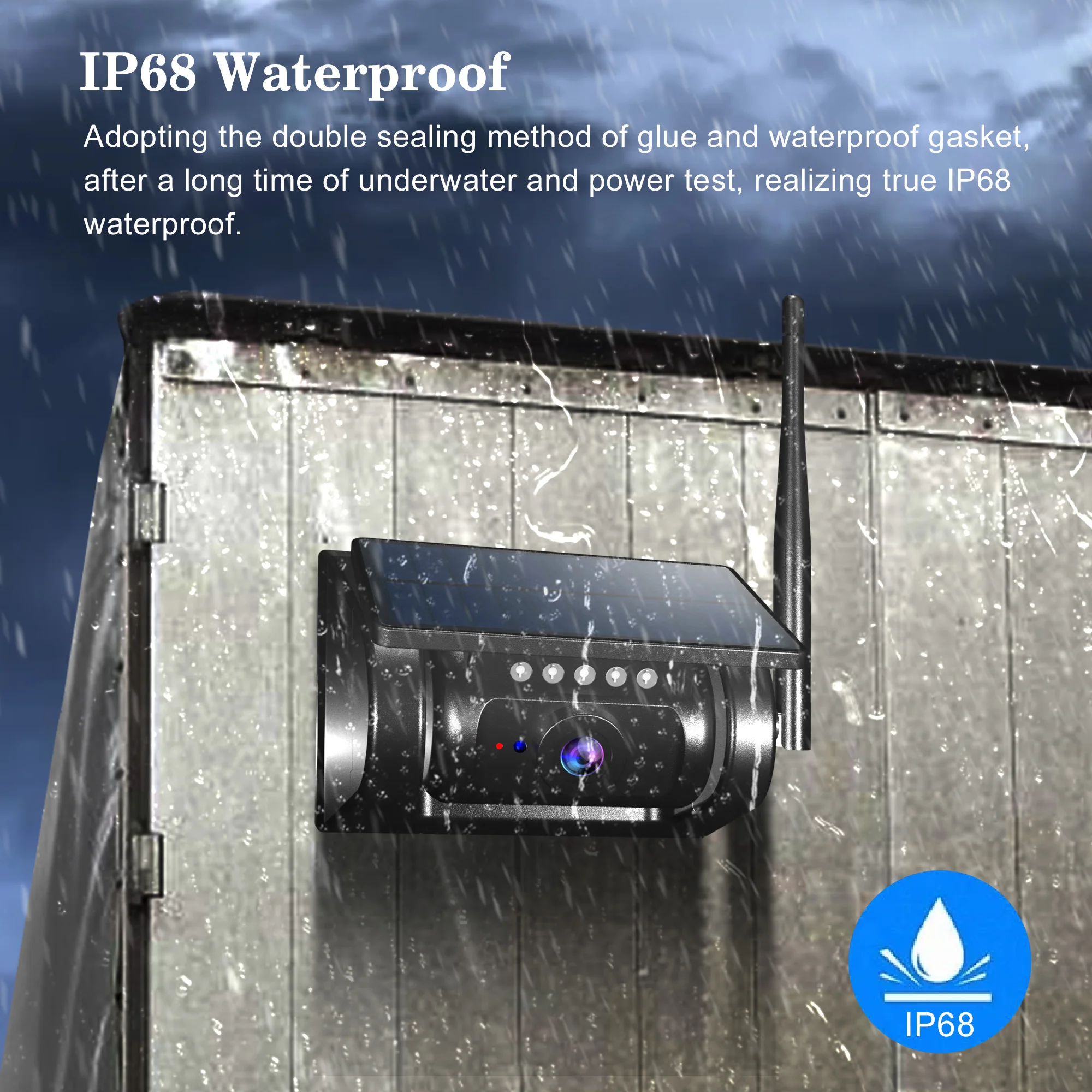 DIY Magnetic Solar Wireless Backup Rear View Camera with Monitor for Car/Truck/Trailer/RV/Van