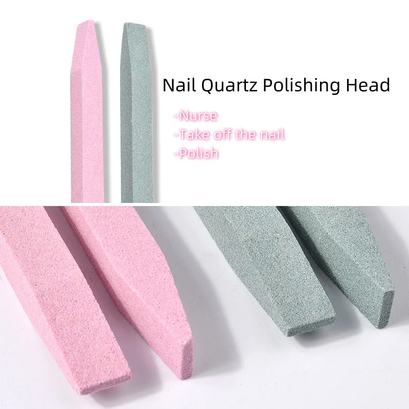 Nail Art Grinding Stone Bar File Exfoliate Quartz Scrub Cuticle Remove Stick Pusher Dead Skin Manicure Care Tool Nail File